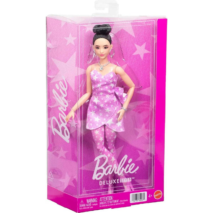 MATTEL Barbie Deluxe Style Capelli Neri Con Chignon - JJN71