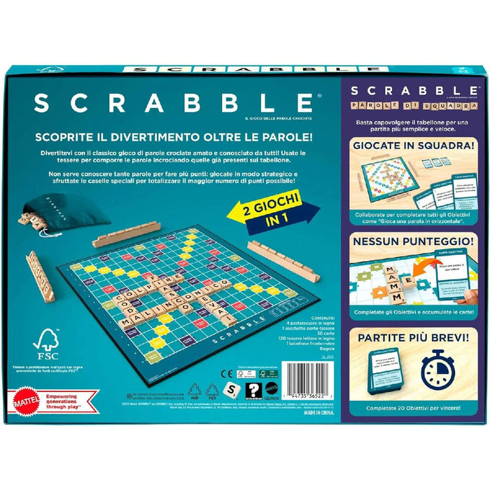 MATTEL Scrabble In Legno - JLJ56