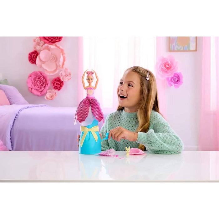 MATTEL Barbie Petal Pop Doll Tulipano Rosa - JMF57