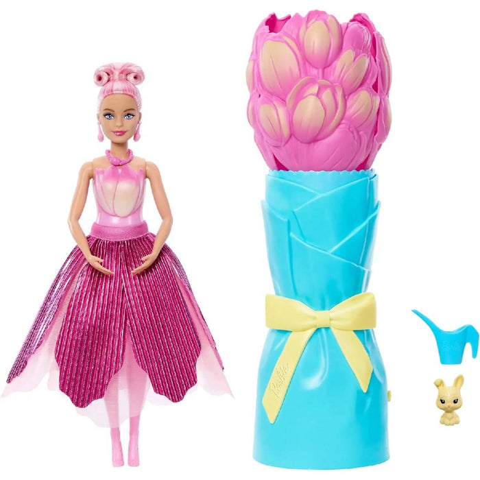 MATTEL Barbie Petal Pop Doll Tulipano Rosa - JMF57