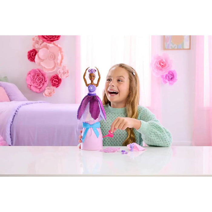 MATTEL Barbie Petal Pop Doll Margherita Viola - JMF58