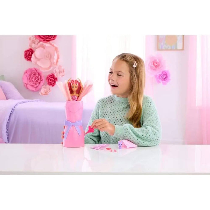 MATTEL Barbie Petal Pop Doll Rosa Rossa - JMF59