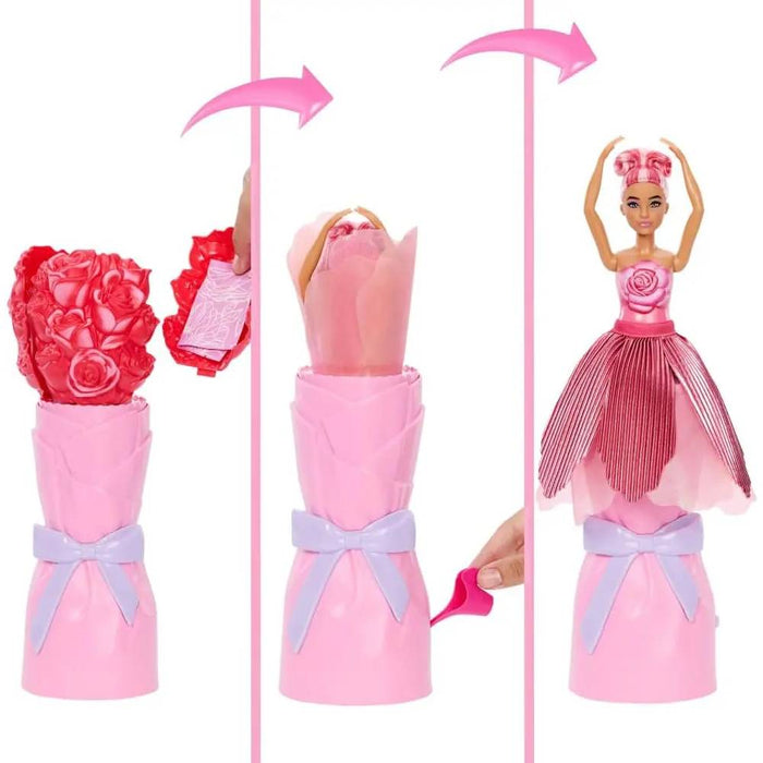 MATTEL Barbie Petal Pop Doll Rosa Rossa - JMF59