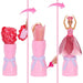 MATTEL Barbie Petal Pop Doll Rosa Rossa - JMF59
