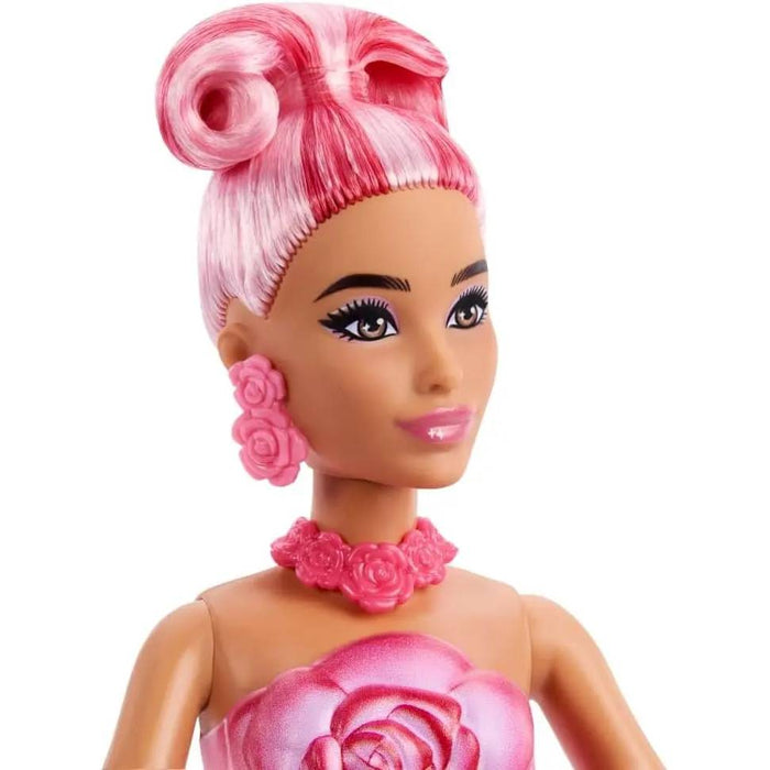 MATTEL Barbie Petal Pop Doll Rosa Rossa - JMF59