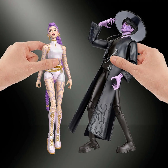 MATTEL Kpop Demon Hunters Rumi E Jinu Action Figure Battaglia Finale
