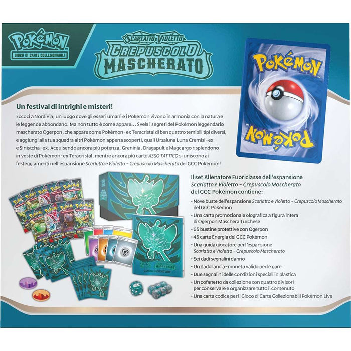 GAMEVISION Pokemon Scarlatto E Violetto Crepuscolo Mascherato Set Allenatore Fuoriclasse  - CARPK60509-I