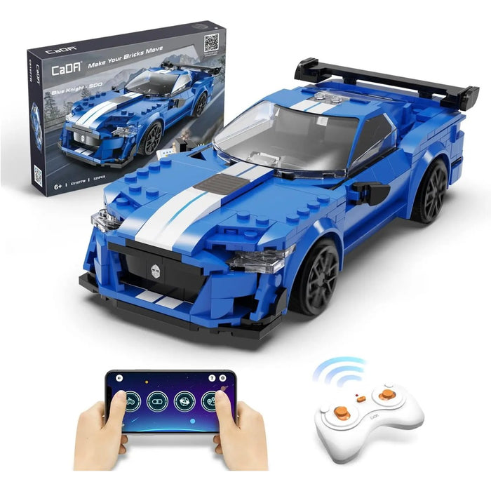 CADA Veicolo Blue Knight Radiocomandato - Blu - 325 Pezzi