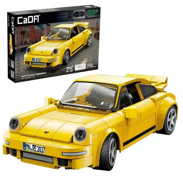 CADA Auto Sportiva Gialla Radiocomandata Ruf Ctr 2017 Yellowbird -222 Pezzi