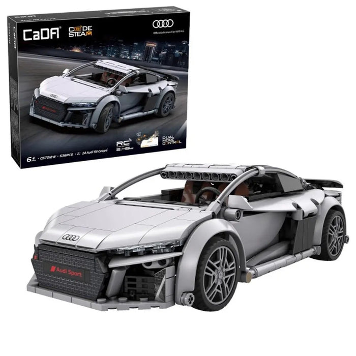 CADA Audi Rc R8 Coupe 2020 Grey, Auto Radiocomandata - 536 Pezzi