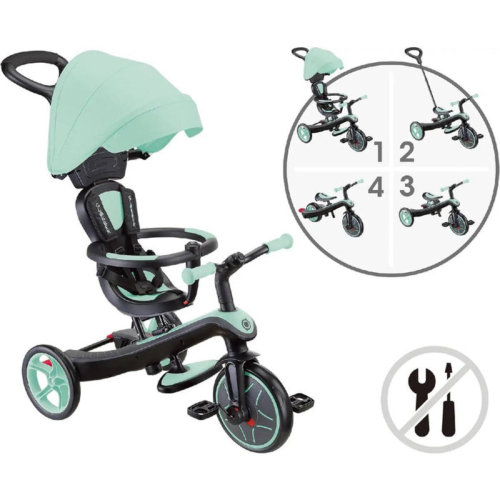PROLUDIS Globber Xplorer Trike 4 In 1 Mint Deluxe - IDD634-206