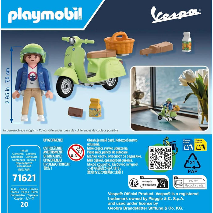 PLAYMOBIL 1969 Vespa 150 Sprint Veloce Verde Chiaro - 71621
