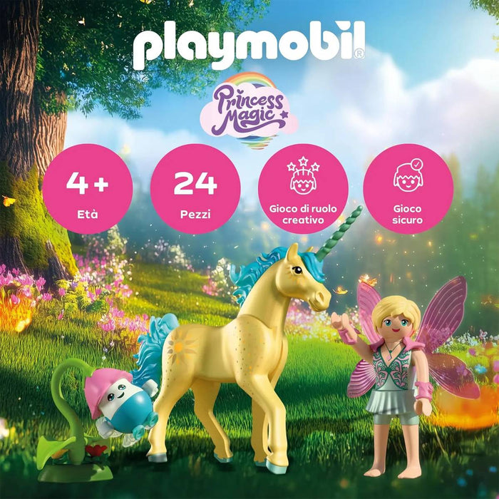 PLAYMOBIL Unicorno Sole Con Fata - 71842