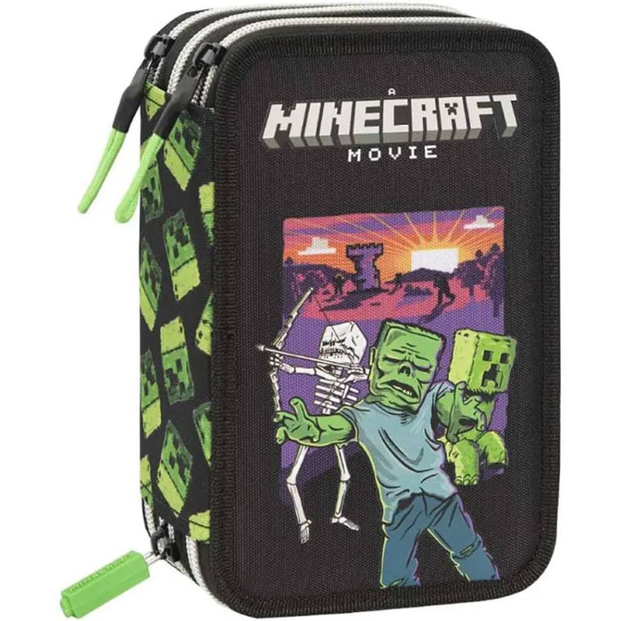 PANINI Astuccio 3 Zip Minecraft - 73537