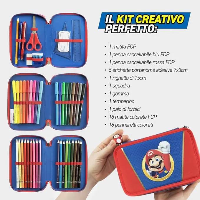 PANINI Supermario Astuccio 3 Zip - 74936