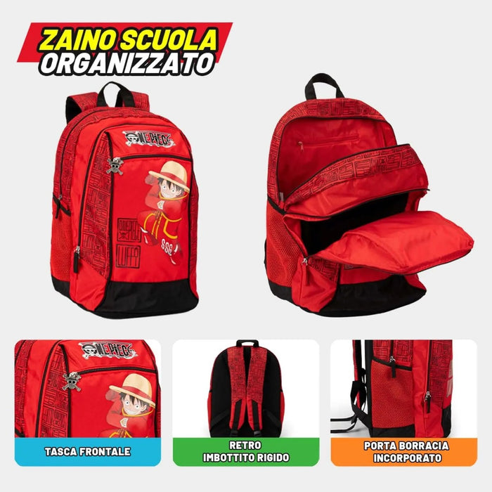 PANINI Zaino One Piece Organizzato 2 Scomparti