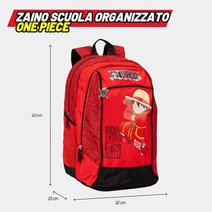 PANINI Zaino One Piece Organizzato 2 Scomparti