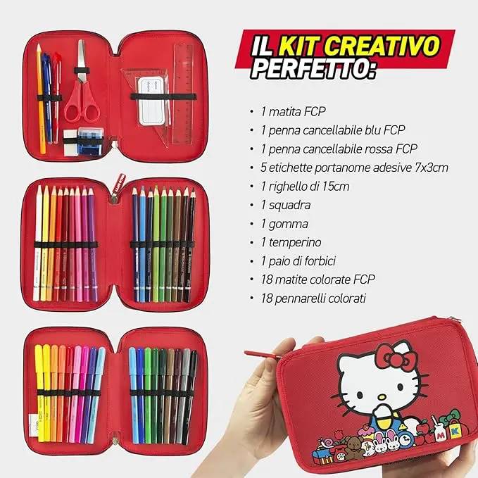 PANINI Hello Kitty Astuccio 3 Zip - 75560
