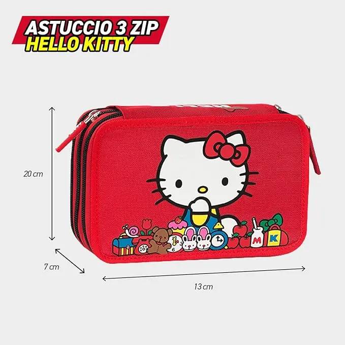 PANINI Hello Kitty Astuccio 3 Zip - 75560