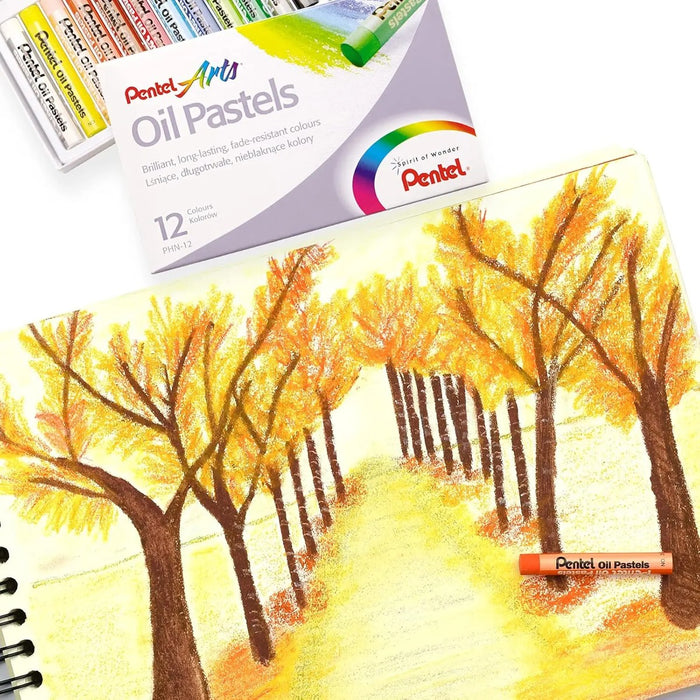 PENTEL 12 Pastelli Olio Arts