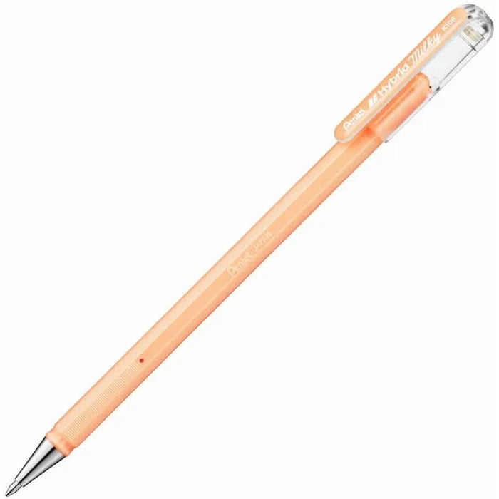 PENTEL Penna Gel Hybrid Milky K108P Arancio Pastel