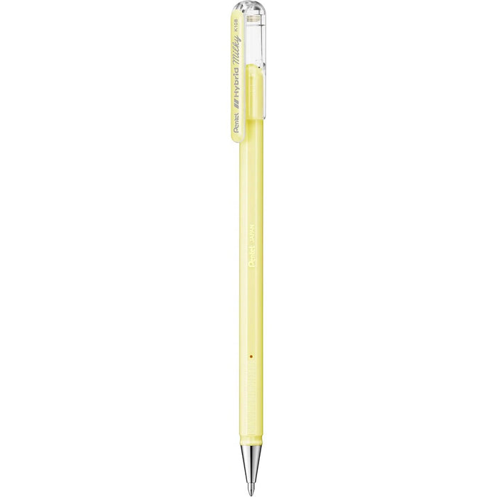 PENTEL Penna Gel Hybrid Milky K108P Giallo Pastel