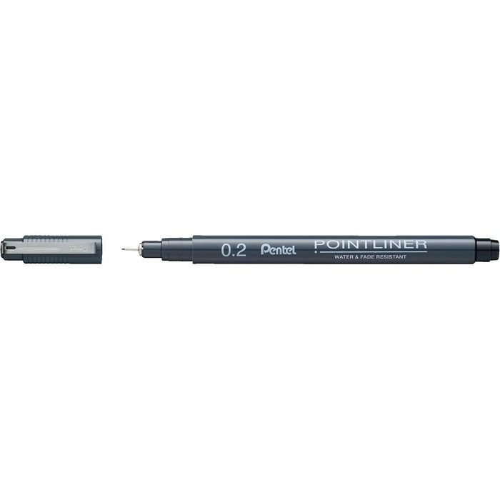 PENTEL Penna Pointliner 0 2 Nero
