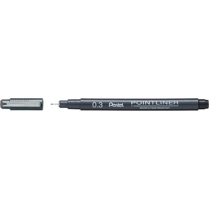 PENTEL Penna Pointliner 0 3 Nero
