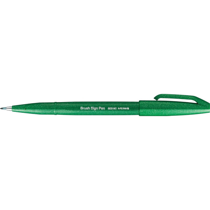PENTEL Pennarello Sign Pen Brush Verde