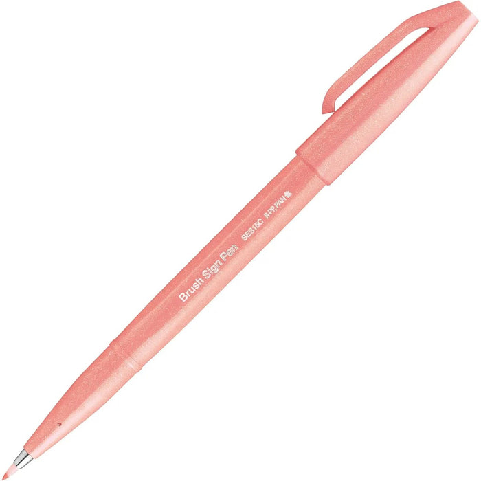 PENTEL Pennarello Sign Pen Brush Coral Orange