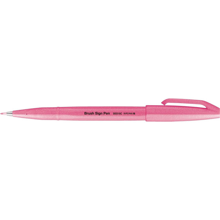 PENTEL Pennarello Sign Pen Brush Rosa Flou