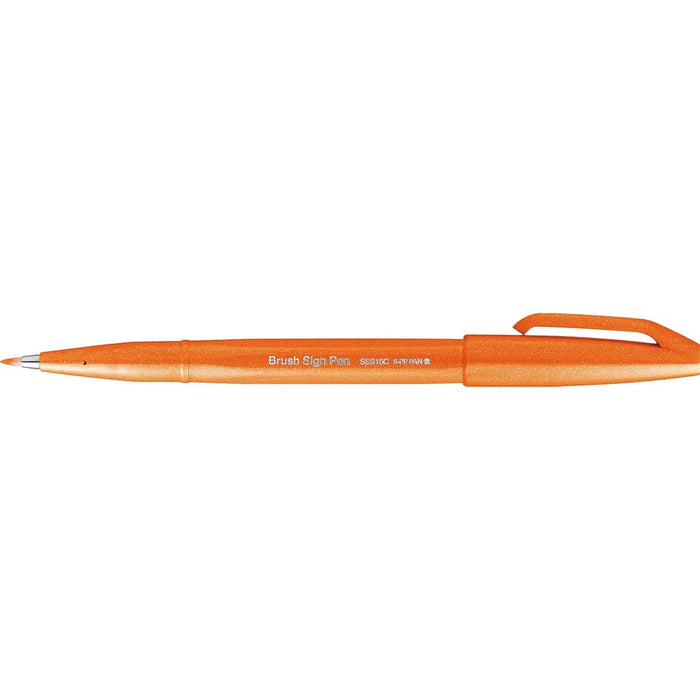 PENTEL Pennarello Sign Pen Brush Arancio