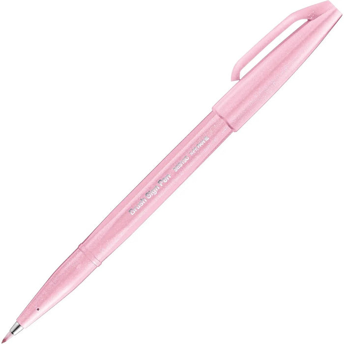 PENTEL Pennarello Sign Pen Brush Rosa Pastello