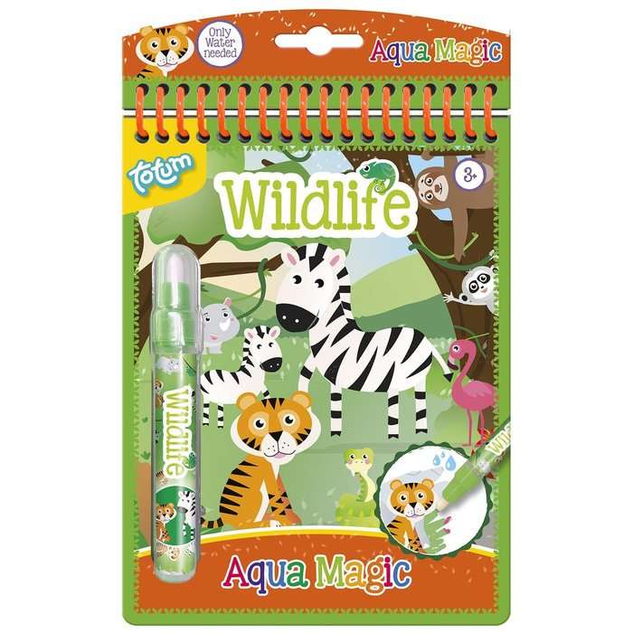 GIOCHERIA Acqua Magic Animali Libro Savana Con Penna Ad Acqua - POS240214