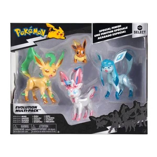 REI TOYS Pokemon Select Evo Multipack Eevee 4 Personaggi - PK083600