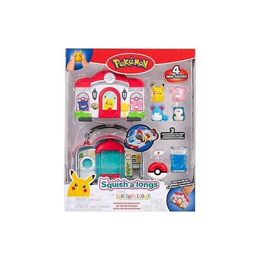 REI TOYS Squish A Longs Pokemon Playset Window Box - SQAL1900