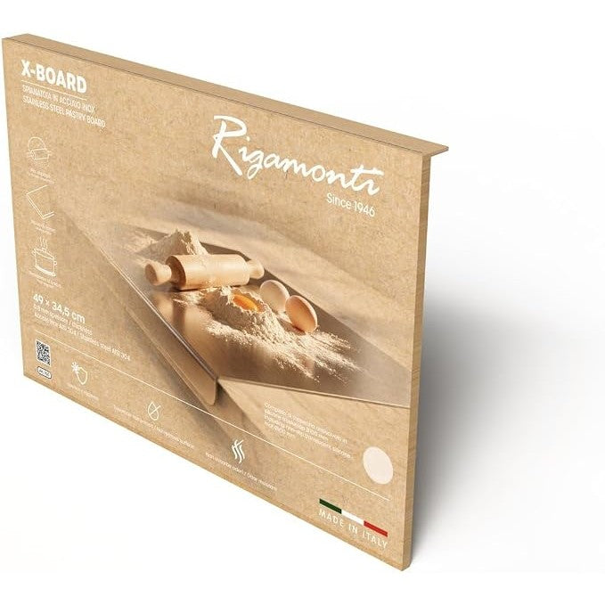 RIGAMONTI X Board Spianatoia Acciaio Inox 49 X 34.5 Cm