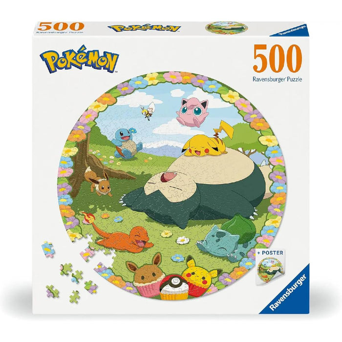 RAVENSBURGER Pokemon Round Puzzle 500 Pezzi - 01131