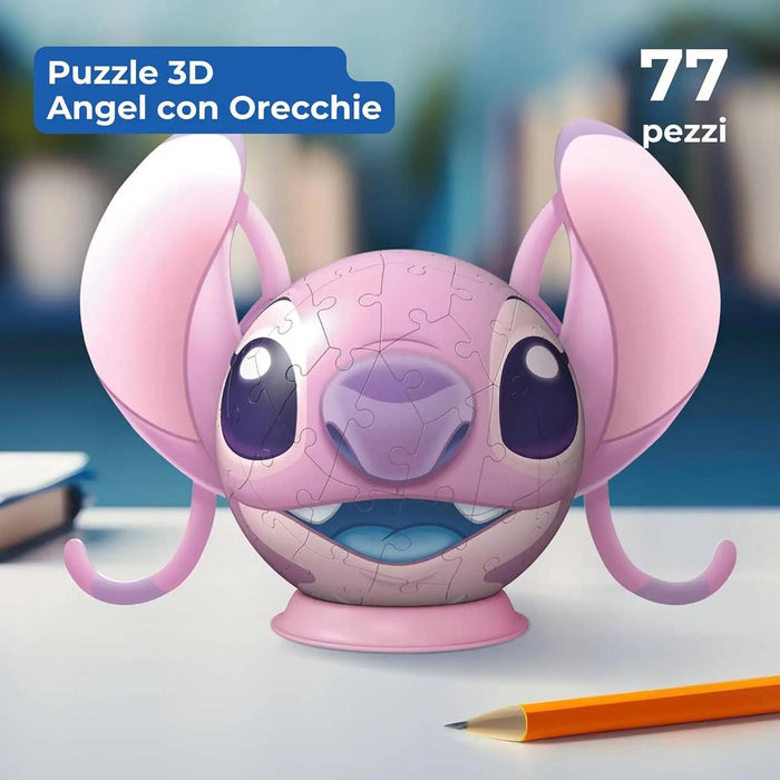 RAVENSBURGER 3D Puzzle Stitch Angel Con Orecchie - 11639