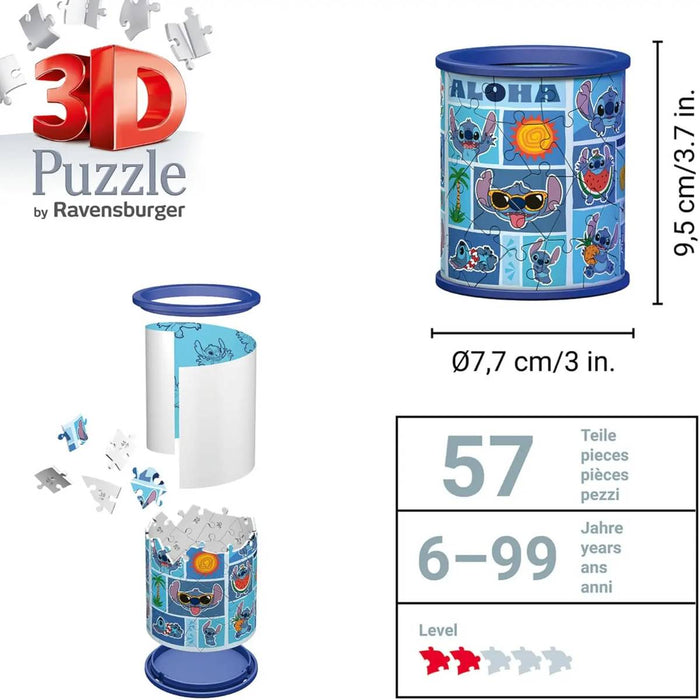 RAVENSBURGER Puzzle 3D Stitch Portapenne - 11642