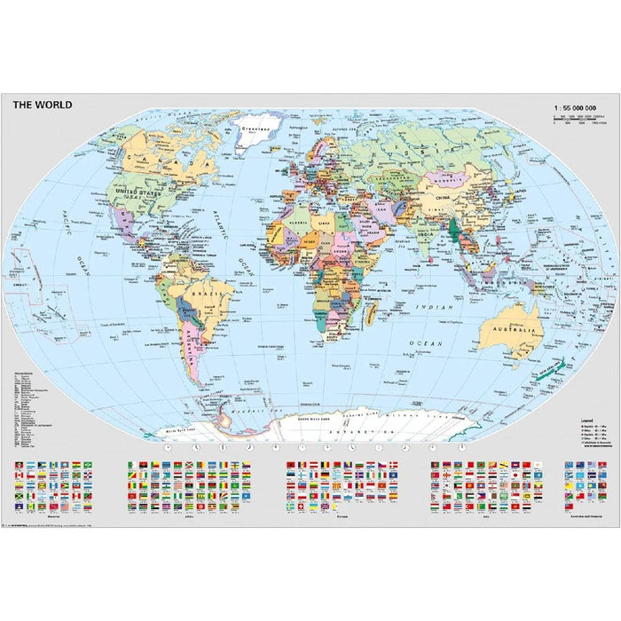 RAVENSBURGER Mappamondo Politico Puzzle 1000 Pezzi - 12000065