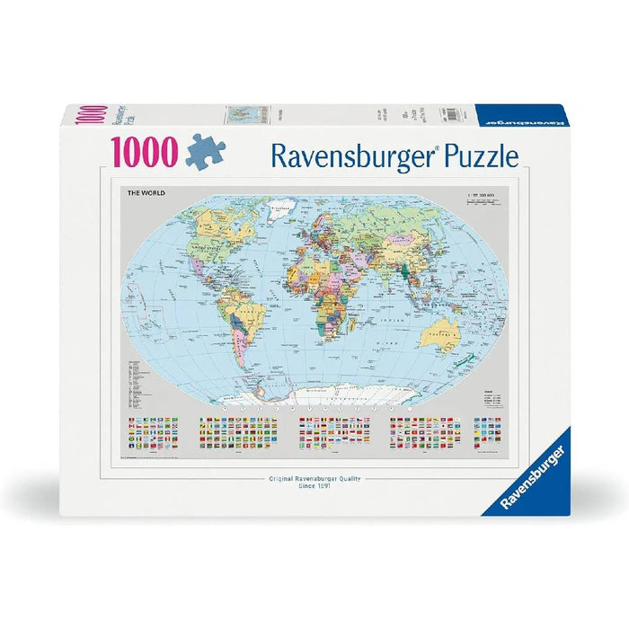 RAVENSBURGER Mappamondo Politico Puzzle 1000 Pezzi - 12000065