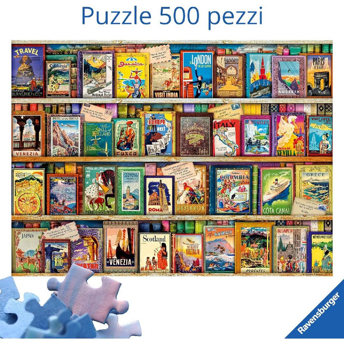 RAVENSBURGER Viaggi Vintage Puzzle 500 Pezzi - 12000508