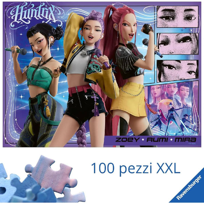RAVENSBURGER Kpop Demon Hunters Puzzle 100 Pezzi Xxl - 12002222
