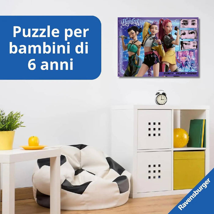 RAVENSBURGER Kpop Demon Hunters Puzzle 100 Pezzi Xxl - 12002222