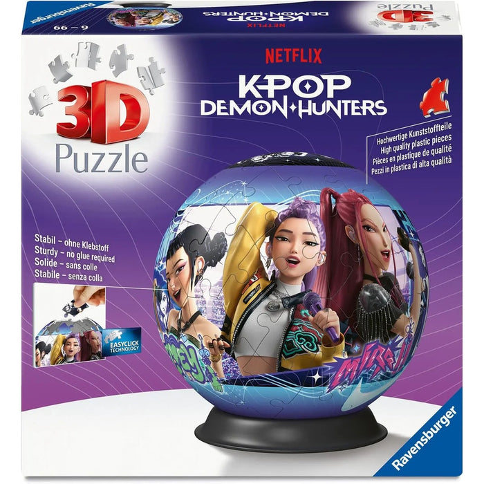 RAVENSBURGER Kpop Demon Hunters Puzzleball 72 Pezzi