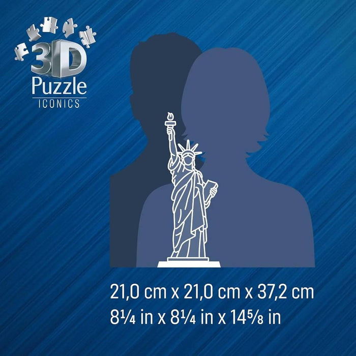 RAVENSBURGER Puzzle 3D Iconics Statua Della Libertà Con Luce Led - 12008027