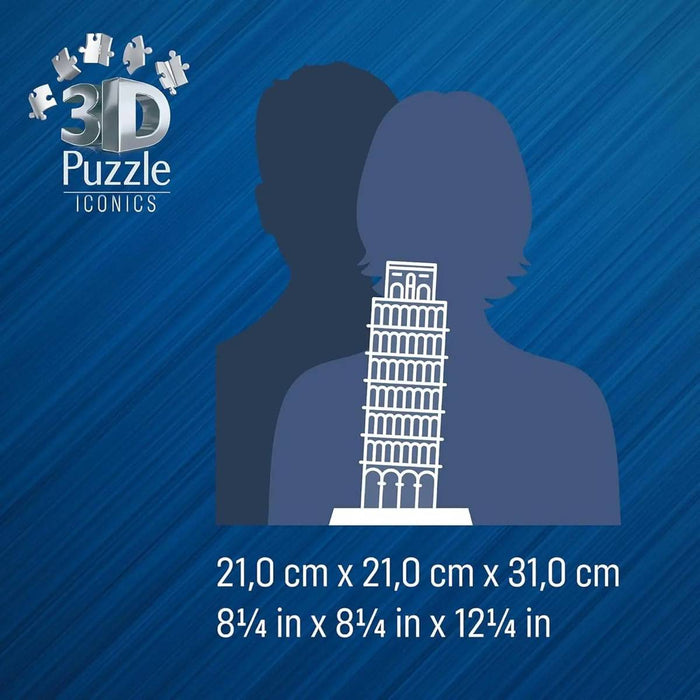 RAVENSBURGER Puzzle 3D Iconics La Torre Di Pisa Con Luce Led - 12008028