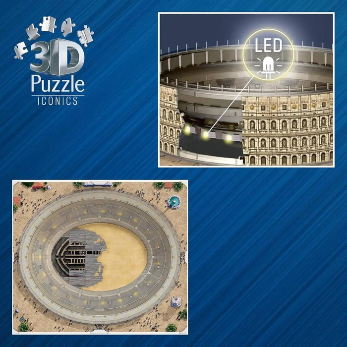 RAVENSBURGER Puzzle 3D Iconics Colosseo Con Luce Led - 12008034