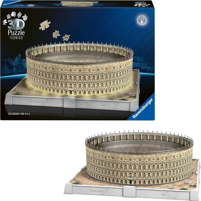 RAVENSBURGER Puzzle 3D Iconics Colosseo Con Luce Led - 12008034